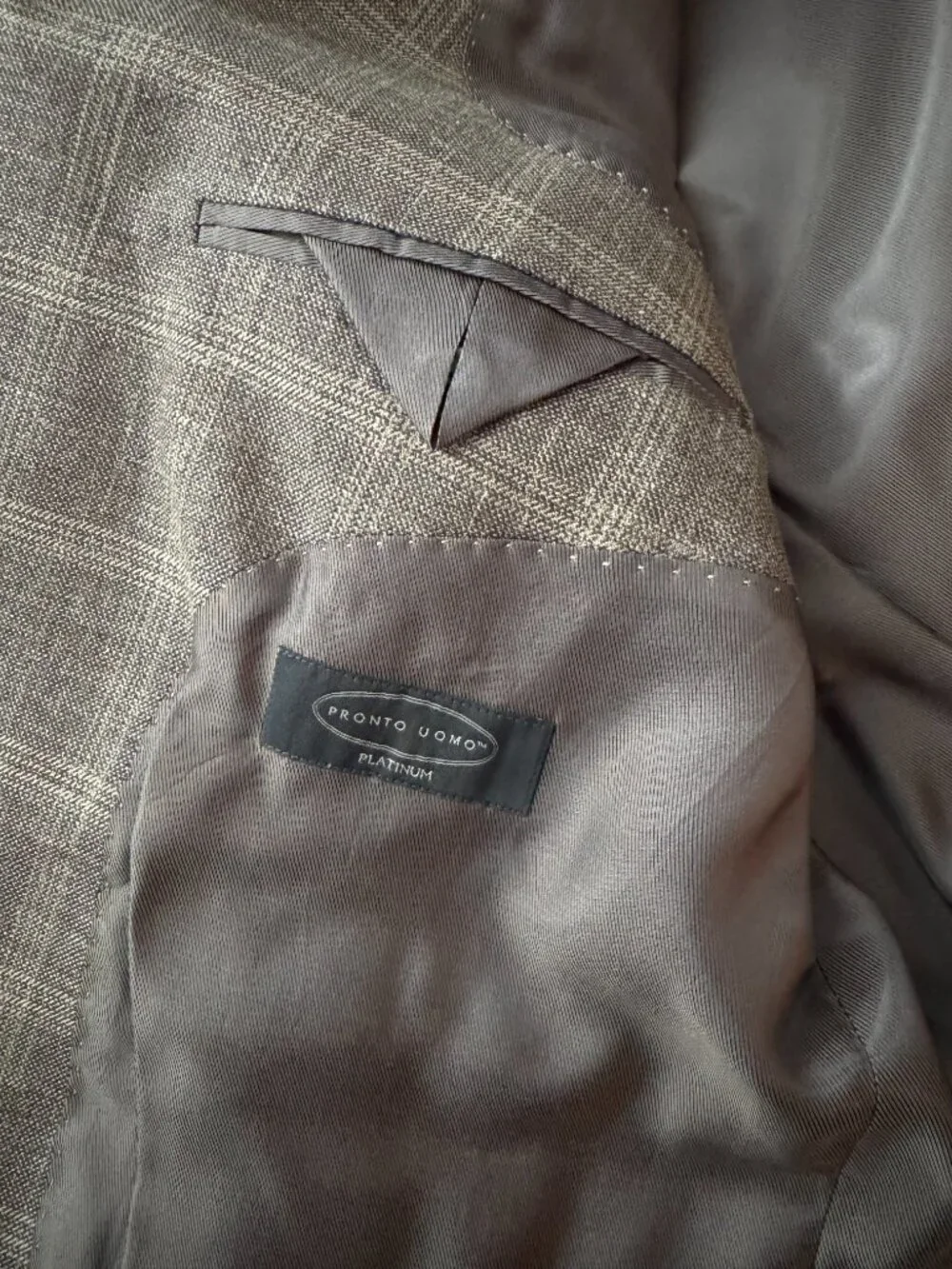 Pronto Uomo Platinum Windowpane Sport Coat